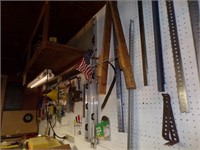 EVERYTHING ON PEGBOARD~FUNNELS, REFLECTORS, LEVELS