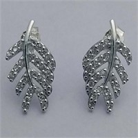 $150 Silver  Cubic Zirconia  Earrings
