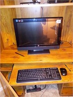 computer and keyboard