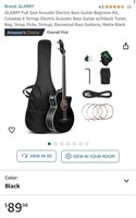 ACOUSTIC ELECTRIC BASS GUITAR KIT (NEW)