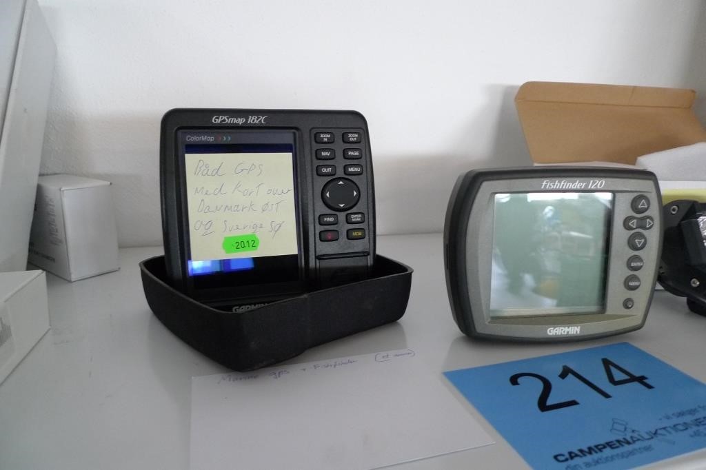 grus Isolere sofistikeret GPS navigation til båd og fishfinder | Campen Auktioner A/S