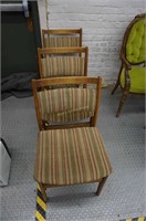 3-solid oak side chairs