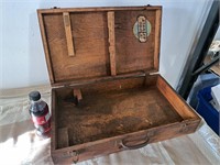 Wooden Stanley tool box 11.5 x 19.5"