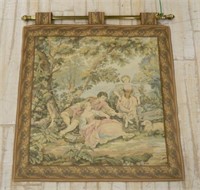 Hanging Tapestry with Brass Hanging Rod.