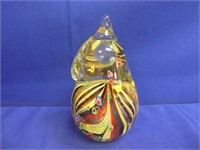 Multi Colored Art Glass Pear