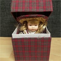 Mini Porcelain Doll in Box