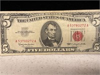 $5 Red Letter Bill 1963