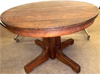 Antique Round Oak Table