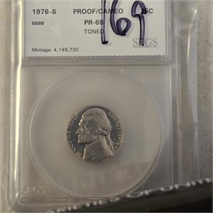 1976 S PR68 Jefferson Nickel