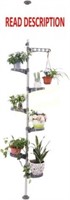 BAOYOUNI 7-Tier Indoor Plant Pole  Grey