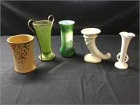 Vases, west coast pottery, England