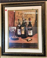 Framed Wine Art Print