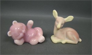 Two Fenton Animal Figurines