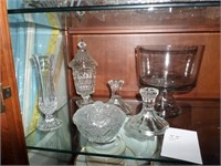 Lot of Clear & Cut Glassware Items