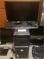 DELL PC with monitor, keyboard, and mouse