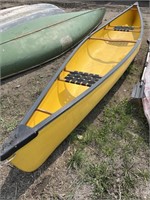 15ft fiberglass canoe in good condition