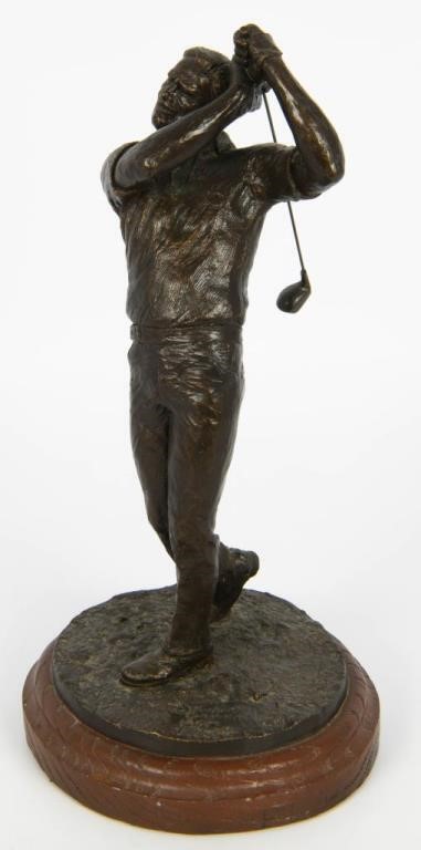 Michael Garman Tee Shot Golfing Sculpture VTG