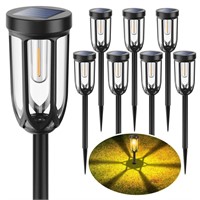 ruhotili Solar Pathway Lights Outdoor, Bright