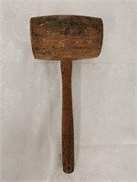 Vintage Large Primitive Wooden Mallet