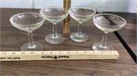 Set of 4 Champaign glasses
