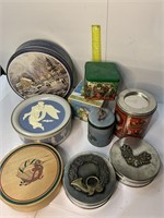 Box of Assorted Tins and Canisters