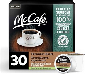 McCafe Premium Medium Dark Roast Decaf K-Cup