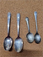 Vtg Silverplated Spoons