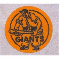 1940's Ny Giants Baseball Felt Patch