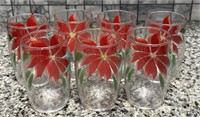 Vintage floral drinking glasses