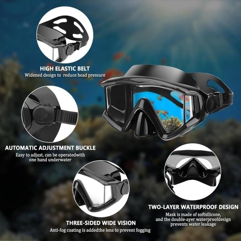 Diving mask Anti-Fog Swimming Snorkel mask