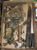 Antique Metal Ware Knives, Pulls, Ingots, More