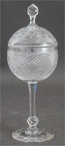 Kosta Swedish Cut Crystal Covered Cup, 1950s