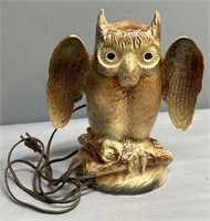 MCM Art Pottery Owl Lamp Howard Kron