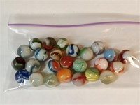 25 vtg Peltier - Christensen & other marbles