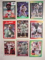 18 diff. Dave Parker baseball cards