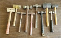 Lot of 10 Various Hammers
