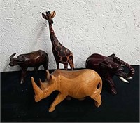 Wooden Safari figures