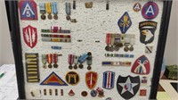 Military medals.