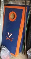 Corn hole boards - boards with bags, UVA themed.