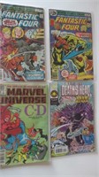 LOT OF 4 VINTAGE COMICS: FANTASTIC FOUR, ETC.