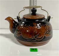 Gorgeous Vtg Redware Japan Tea Pot