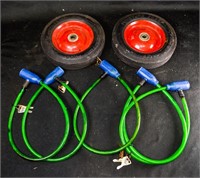 MC PUNCTURE PROOF WHEELS & LOCKS w/ KEYS