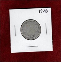 CANADA 1928 SILVER QUARTER