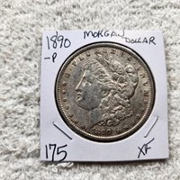 1890P Morgan Dollar XF