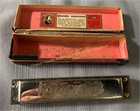 Hohner Echo harmonica with box, avec boîte, 5.5"