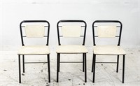 (3) Hamilton Cosco Folding Metal Chairs