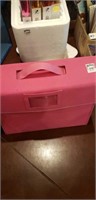 Pink briefcase tote w dividers