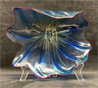 Plastic Wave Collectible Display Plate