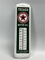 Metal Texaco thermometer 5” x 17”