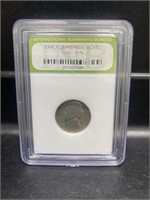 Early Jefferson Nickel Slabbed Coin